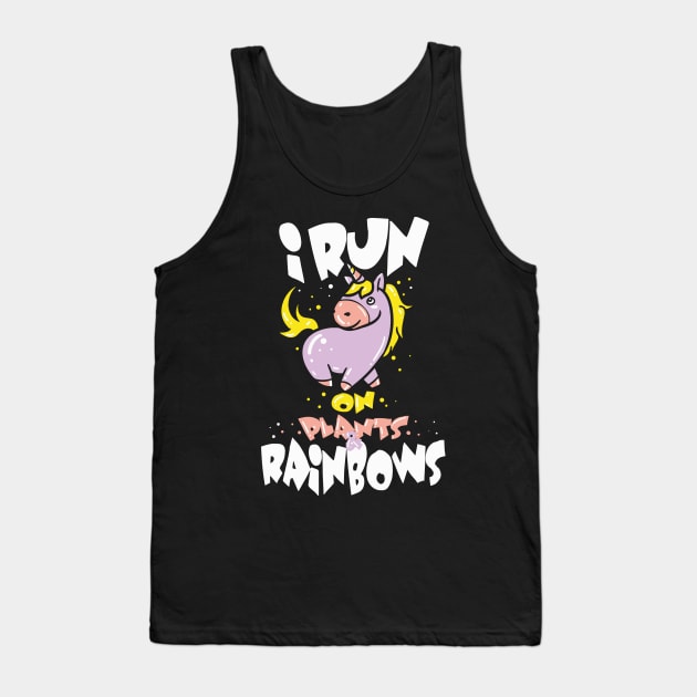 Funny Vegan Shirts I diet veggies unicorn gift Tank Top by biNutz